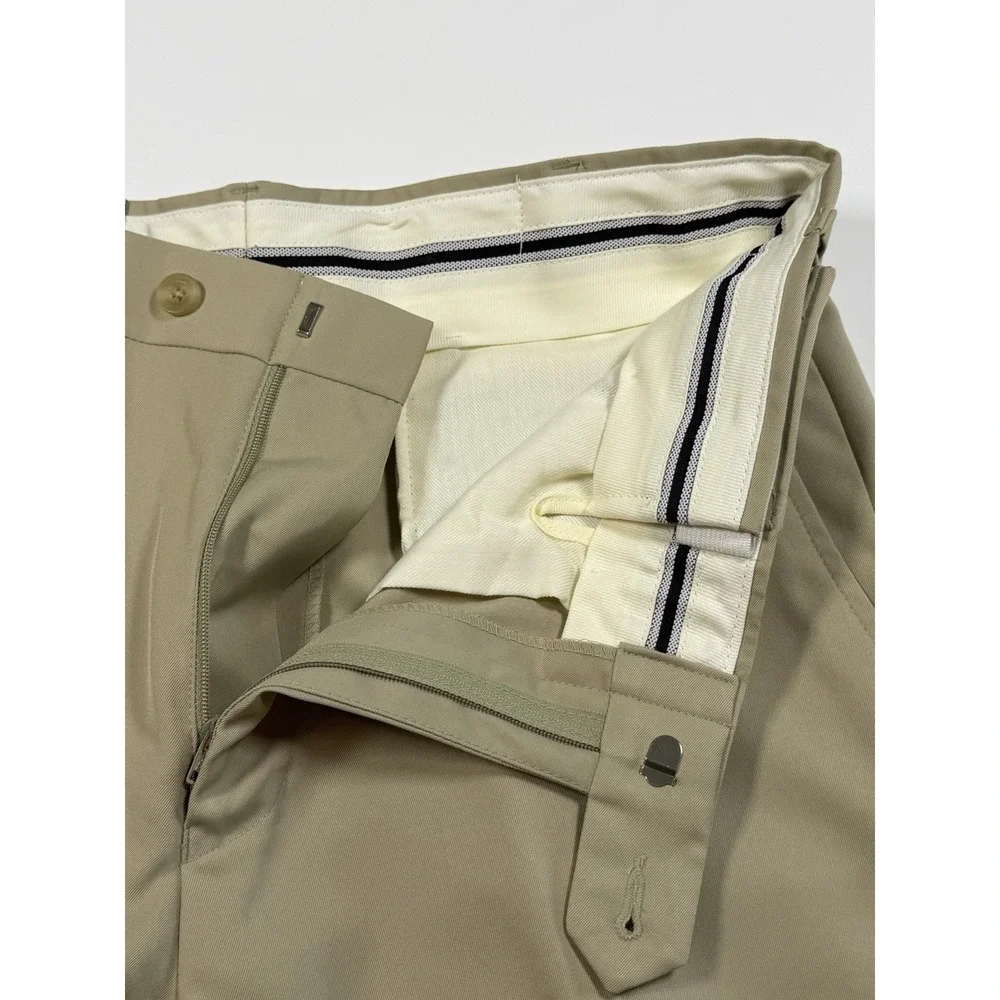 Jos A Bank Traveler Tailored Fit Pants Men's 32x29 Beige Performance NWT - Picture 4 of 7